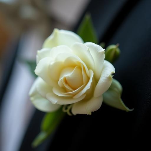 Fiore all'occhiello per lo sposo.